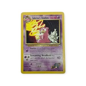 Vintage 90s Sabrina's Slowbro Pokemon Trading Card